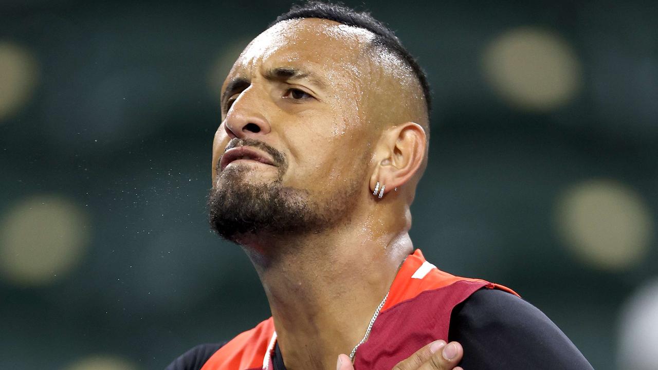 Australische tennisster Nick Kyrgios geraakt na teleurstellende recente overwinning