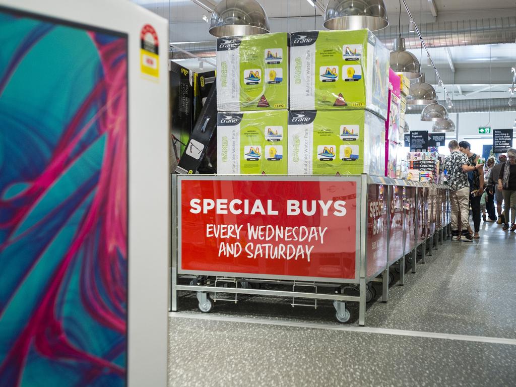 Aldi is famous for its special buys aisle, that has been copied by other retailers. Picture: Kevin Farmer