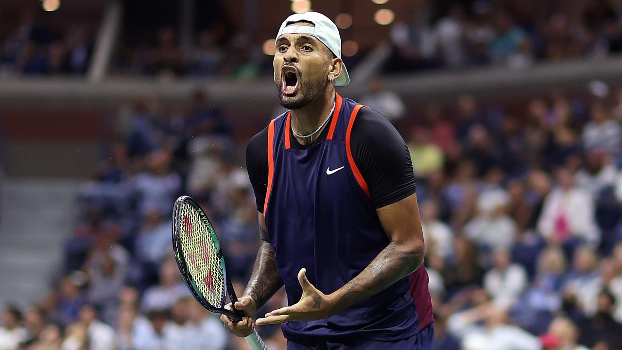 Nick Kyrgios has always worn his heart on his sleeve. Picture: Getty Images/AFP