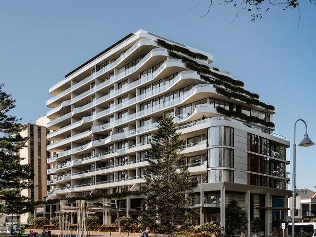 Artist's impressions of Chasecrown $165m apartment development at 21-25 South Esplanade, Glenelg. Supplied by Chasecrown