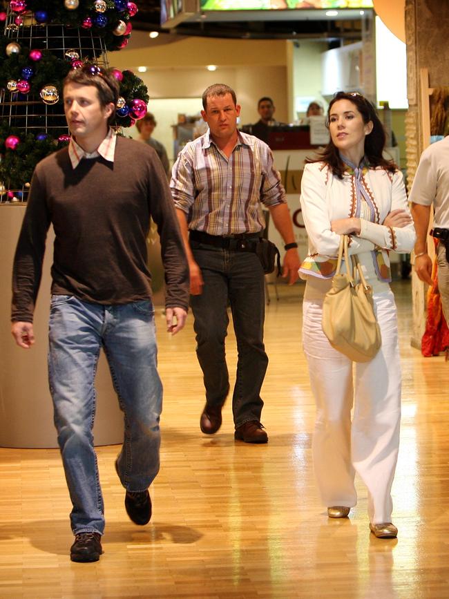 Crown Princess Mary and Crown Prince Frederik were spotted leaving Blue Train restaurant at Southgate.