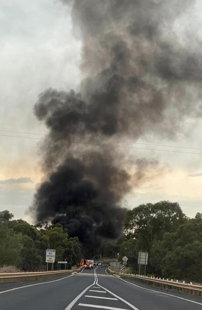 The scene of the horror crash near Dubbo. Picture: Kirsty Ann Russell