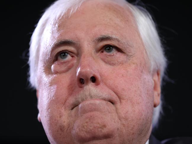 CANBERRA, AUSTRALIA - NewsWire Photos APRIL 07, 2022: Clive Palmer spoke at the National Press Club in Canberra.Picture: NCA NewsWire / Gary Ramage