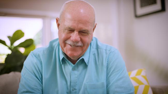 Home and Away actress Lynne McGranger and AFL Legend Leigh Matthews (pictured) join forces for the new Cancer Council + Dept of Health bowel cancer screening campaign. Picture: Supplied