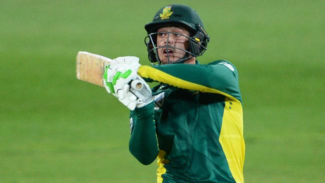Quinton de Kock took Australia’s bowlers to the cleaners in the first ODI.