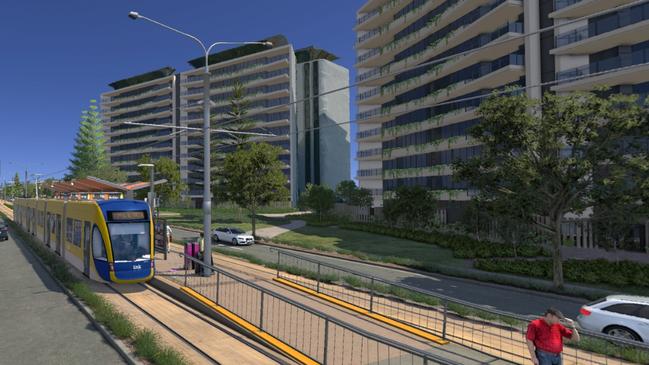 Gold Coast Light Rail Stage 4 between Burleigh Heads and Tugun