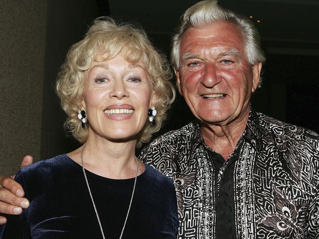 Hawke and his wife Blanche D'Alpuget in 2006. Picture: Patrick Riviere/Getty Images