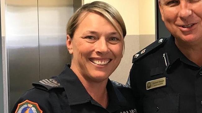 NT Water Police Officer in Charge Senior Sergeant Sandi-lee Mellon faces five charges in relation to an incident in a Darwin home on August 26. Picture: Supplied