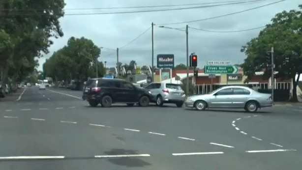 A crash near Sizzlers in Toowoomba has lead to a debate on road rules.