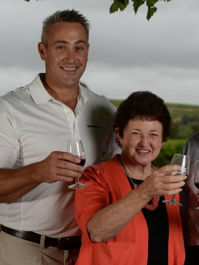 Onkaparinga council CEO Mark Dowd with mayor Lorraine Rosenberg. Picture: Naomi Jellicoe