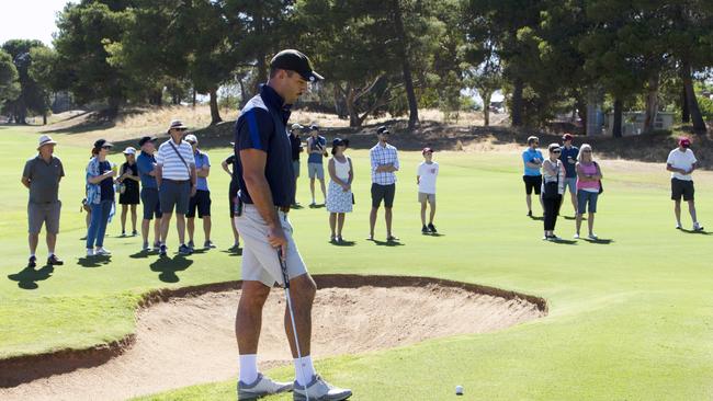 Taylor Walker was among the Blitz Golf field. Picture: Emma Brasier/AAP