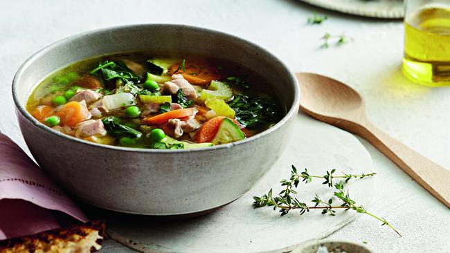 David Herbert’s hearty chicken soup. Picture: Guy Bailey