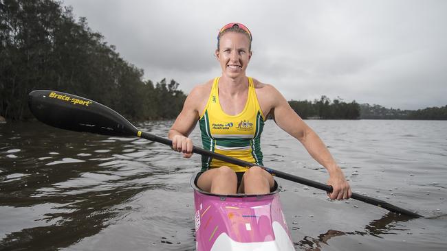 Kayaker Jo Brigden-Jones has vowed to paddle on. Picture: Troy Snook