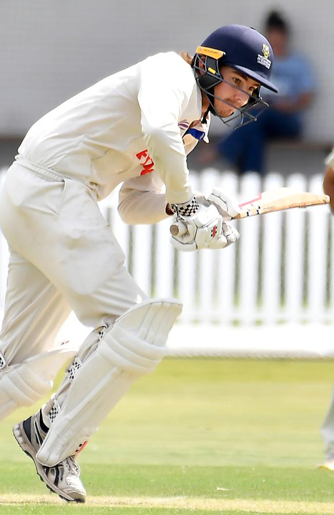 Uni batsman Bango Waring Third grade: Norths v University Saturday March 25, 2023. Picture, John Gass