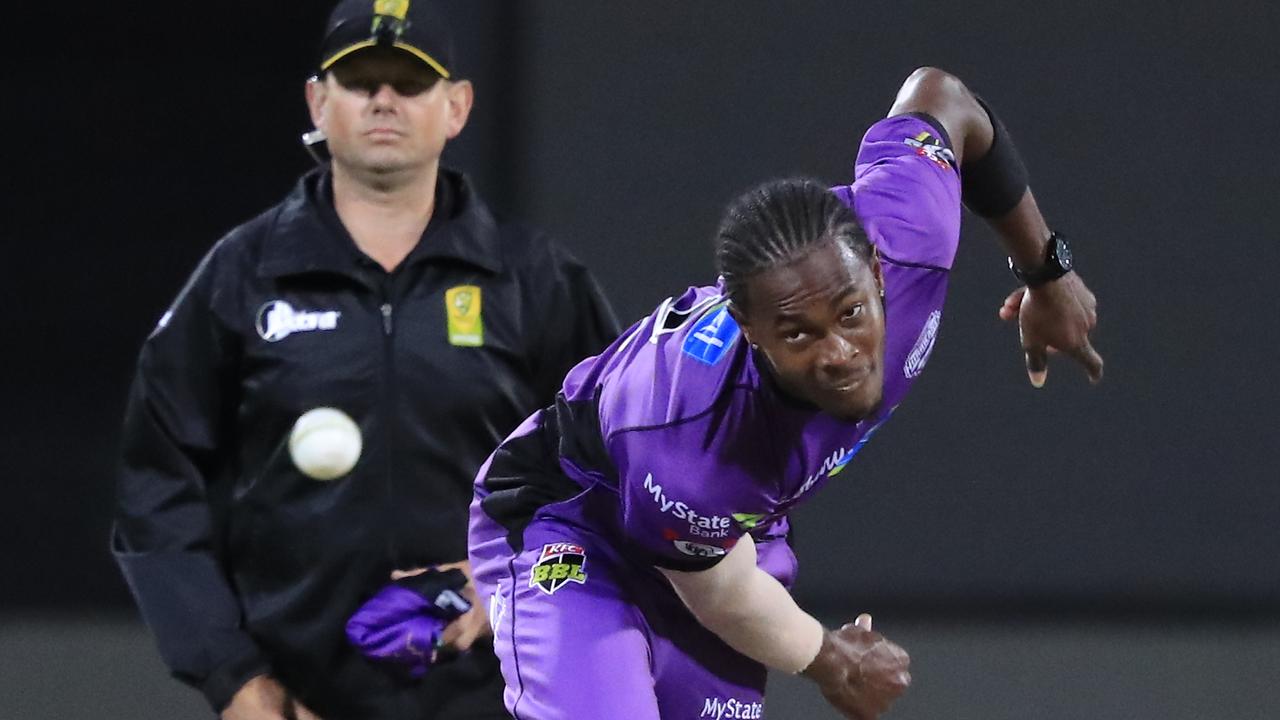 Jofra Archer’s likely absence would be a blow for Hobart Hurricanes.