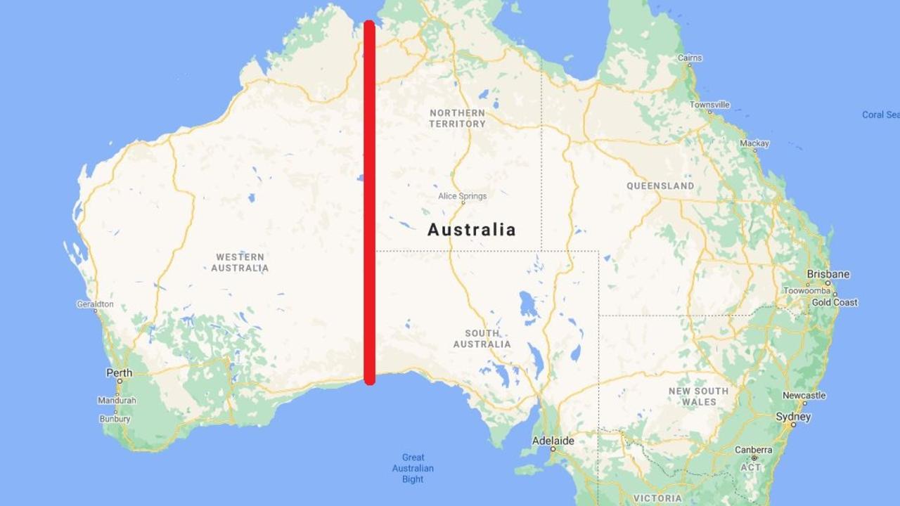 The plan would essentially split Australia into two nations. Picture: Google Maps