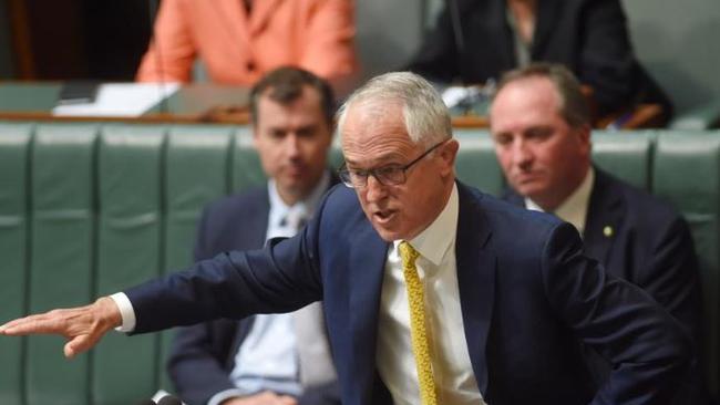 Prime Minister Malcolm Turnbull has come under fire, accused of trading ‘guns for votes’ in the Senate. Picture: AAP