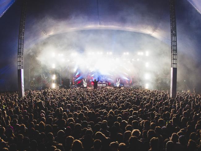 Canberra dance stars Peking Duk play to a huge crowd at the Groovin The Moo festival tour. Peking Duk play live at Gilligan's 11th birthday party in November.