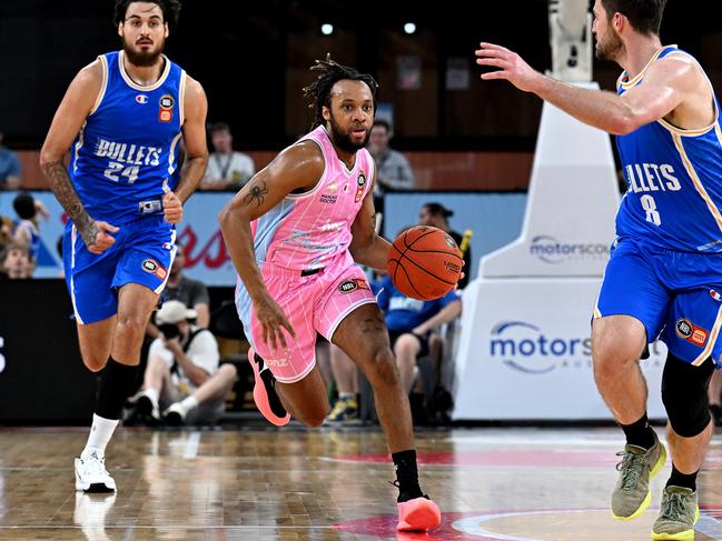 Parker Jackson-Cartwright was unstoppable at times for the Breakers. Picture: Getty Images