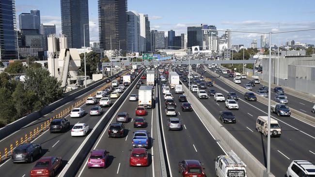 Tolls are set to be extended on CityLink for another decade. Picture: David Caird