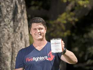 AMBASSADOR: The inaugural Mates4Mates Australia's Greatest Mate, Toowoomba firefighter Justin Bygrave, is behind the initiative. Picture: Kevin Farmer