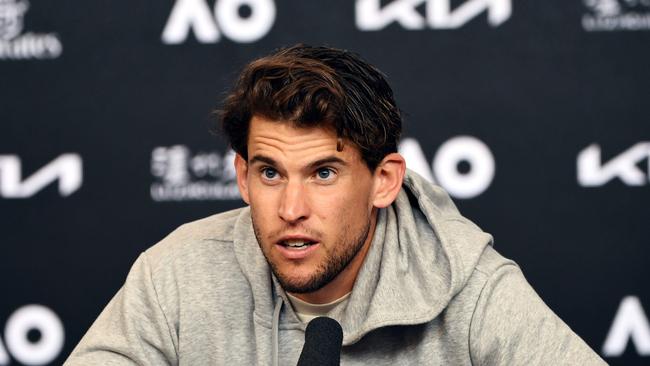 Dominic Thiem has agreed to get vaccinated. Picture: AFP