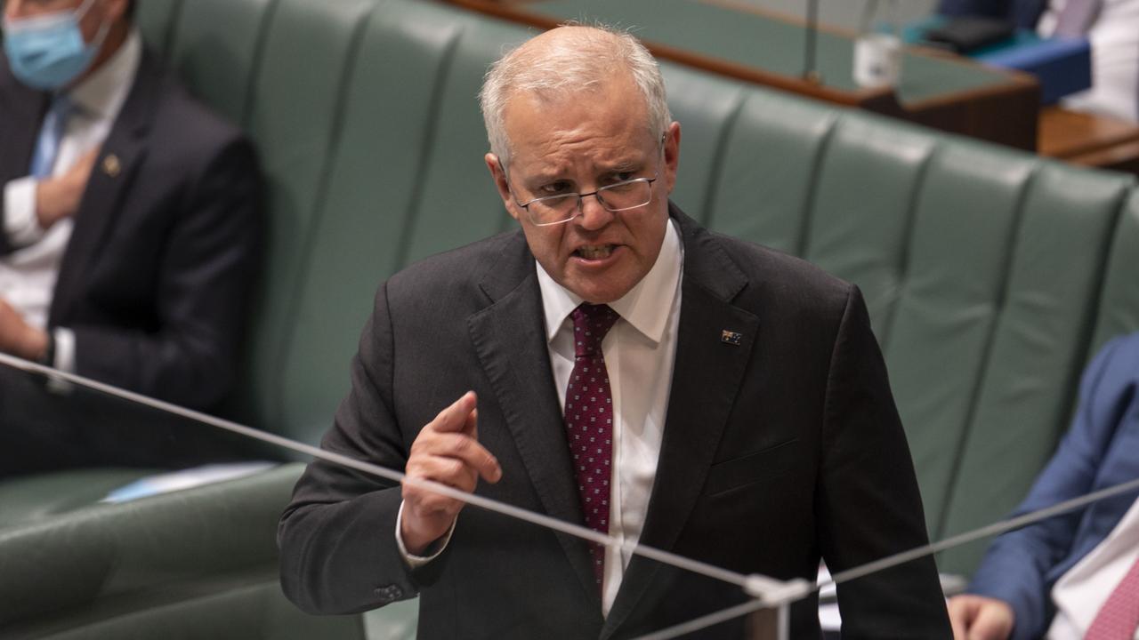 Prime Minister Scott Morrison has doubled down on his criticism of the Chinese Government for not calling out Russian aggression toward the Ukraine. Picture: NCA NewsWire / Martin Ollman