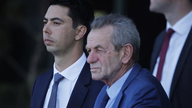 Co-trainer Gerald Ryan (right) and Sterling Alexiou are looking forward to seeing promising colt Sanctified make his debut at Rosehill. Getty Images