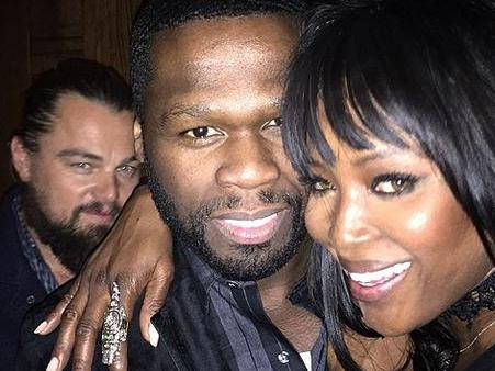 DiCaprio perfectly photobombs 50 Cent