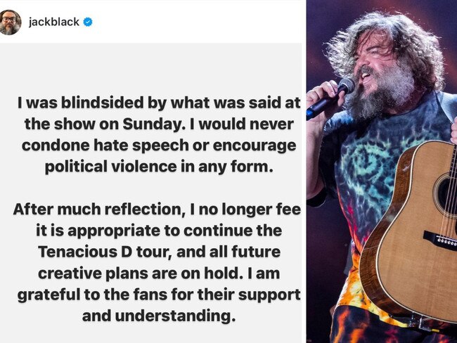 Jack Black issues shock update on Aussie tour