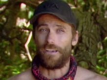 Simon Black in his final day on Survivor.