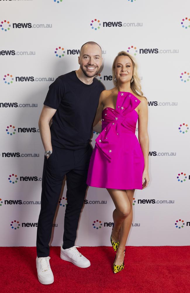 News.com.au’s Andrew Bucklow hosted the event with columnist Jana Hocking. Picture: Byron Martin/news.com.au