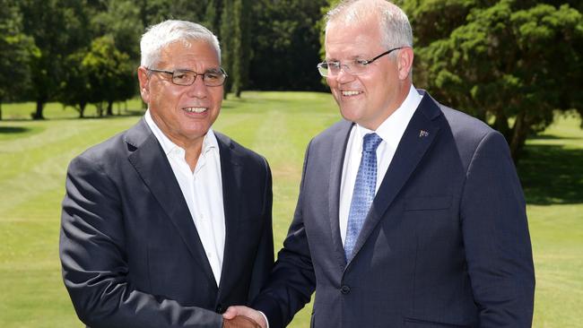 Appointing Warren Mundine (left) as the Liberal candidate for Gilmore this week has also caused Scott Morrison some headaches. Picture: Jonathan Ng