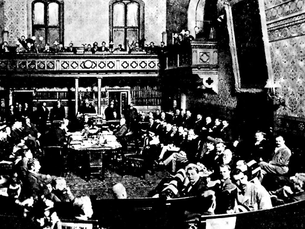 The 1897 Federal Convention in Sydney was responsible for drawing up draft constitution in preparation for 1901’s birth of federation.