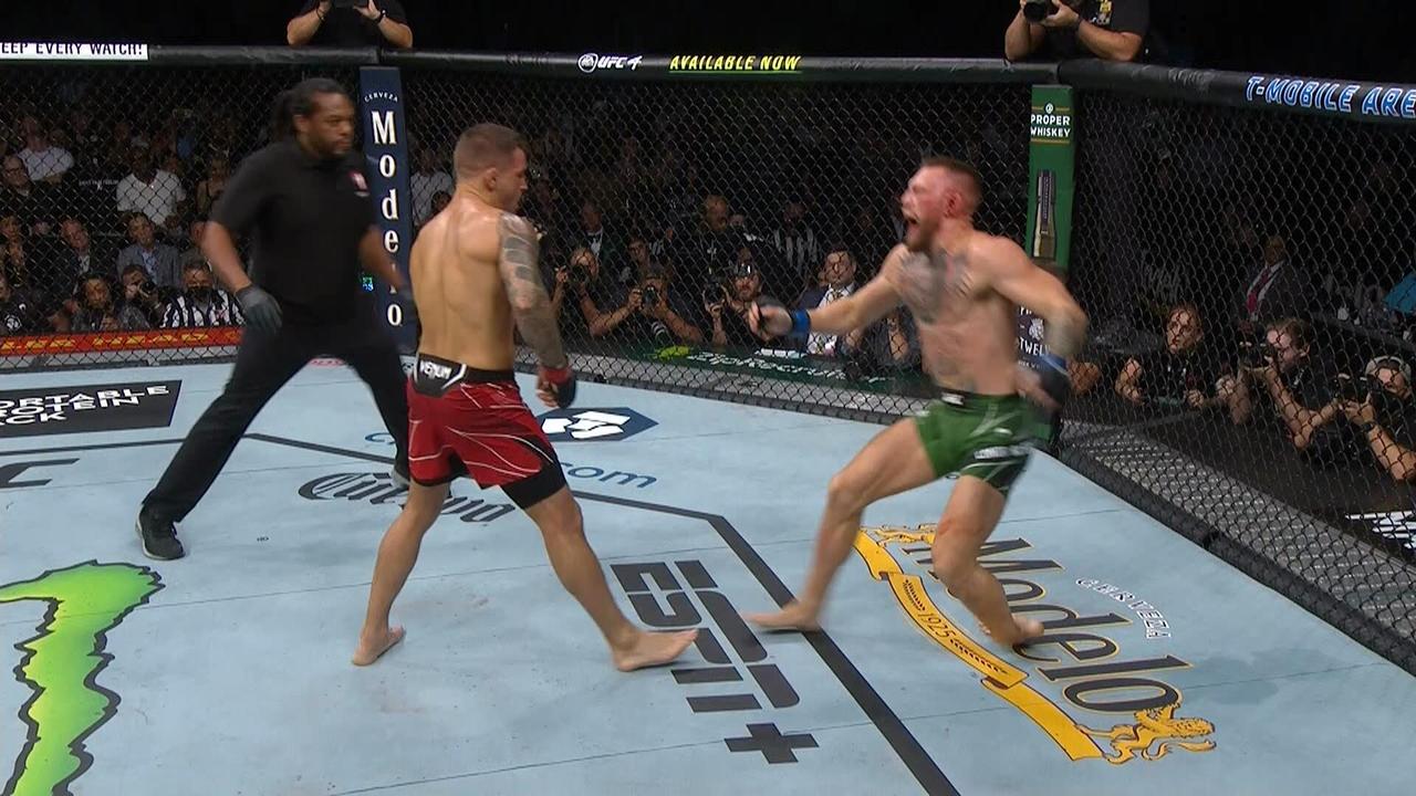 UFC 264, Conor McGregor vs Dustin Poirier 3, pergelangan kaki patah, kaki kiri, tibia, tulang kering, berita, hasil, operasi, video