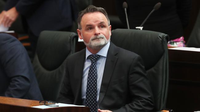 David O'Byrne Labor member for Franklin. Last sitting day of the Tasmanian parliament before the Winter break. Picture: Nikki Davis-Jones.