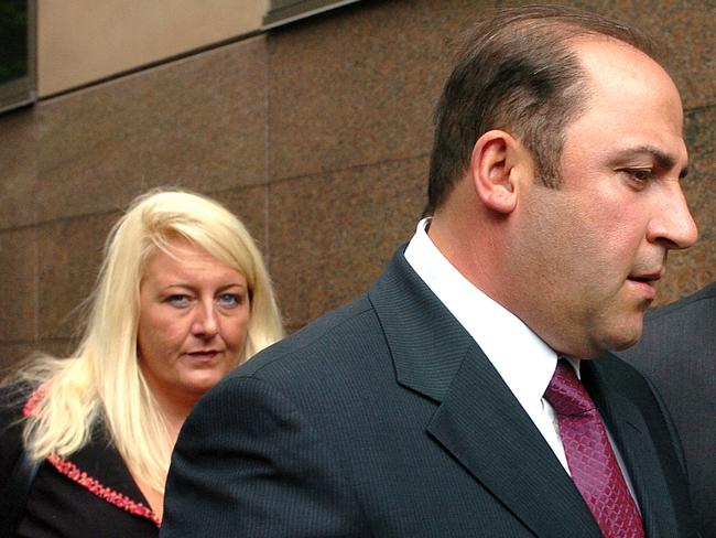 Gobbo with Tony Mokbel in 2004. Her informing on clients tainted more than 1300 cases.