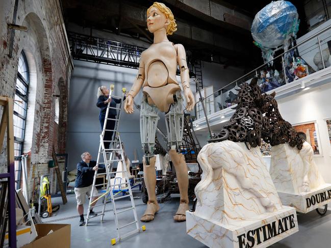 A 10-metre high puppet of Lady Godiva will also be featured. Picture: AFP