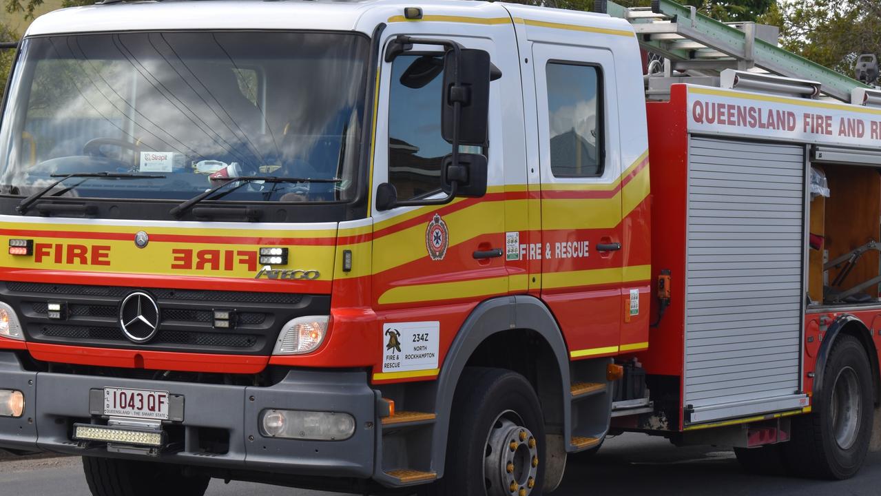 Sunshine Coast emergency services have rushed to separate house and caravan fires overnight that left one woman in hospital.