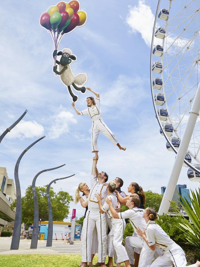 It’s up, up and away for Circa’s forthcoming production Shaun the Sheep’s Circus Show which will have its world premiere in Brisbane in March