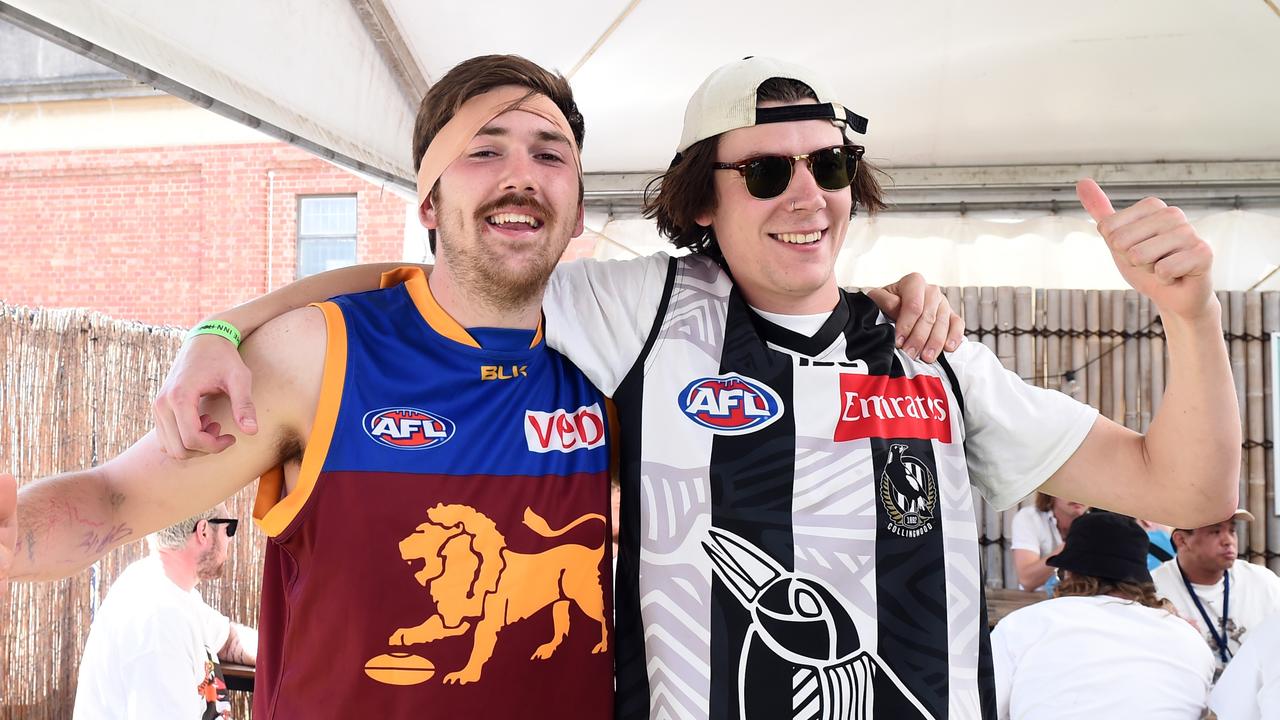 Bryce Roper And Toby Hudson.AFL GF in Geelong.