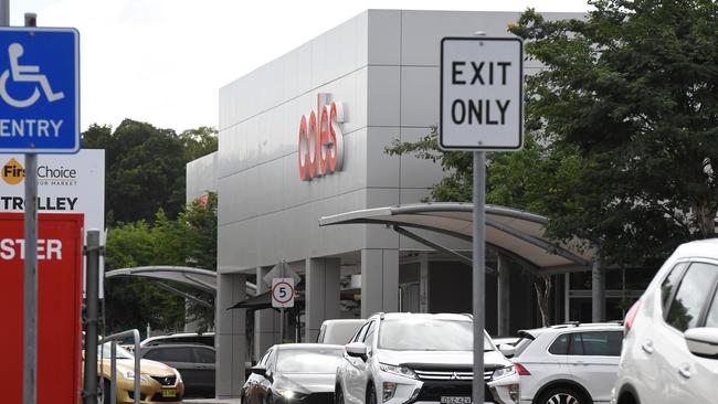 The attack continued in the Coles car park.