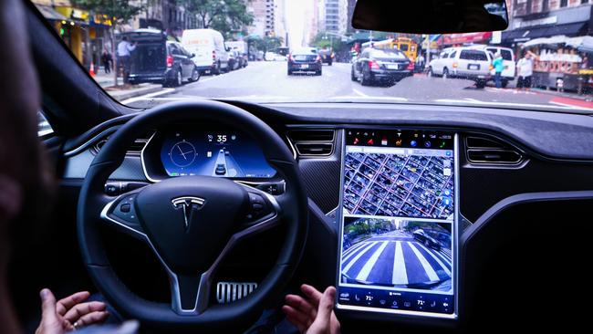 A Tesla Model S in Autopilot. Germany isn’t the only country to call the Autopilot feature into question. Picture: Christoper Goodney / Bloomberg News