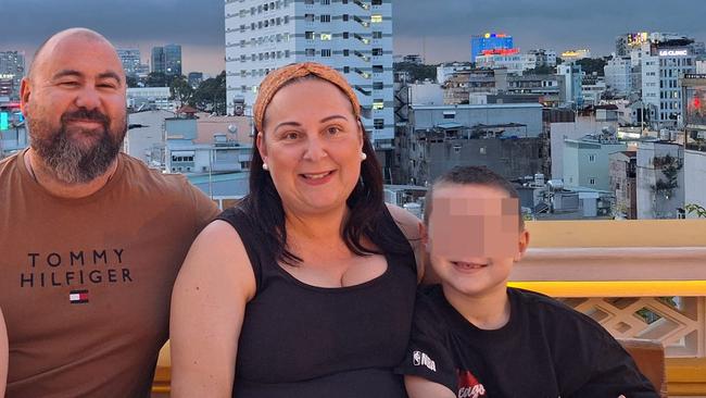 Police allege Michelle Bodzsar and Ben Miller raised $60,000 for their child's fake cancer diagnosis, shaving their son's head and eyebrows and putting him into a wheelchair. Picture: Facebook