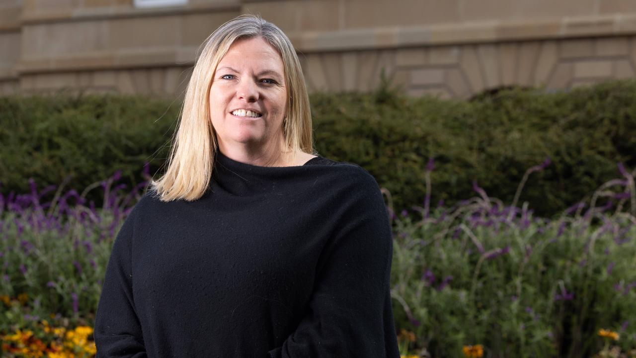 Member for Bass, Rebekah Pentland at Parliament Lawns, Hobart. Picture: Linda Higginson