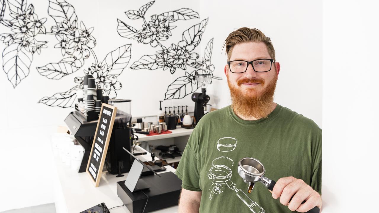 Brood Coffee owner Lachlan Jurgs. Picture: Kevin Farmer