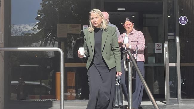 MacDonnell Regional Council chief executive Belinda Urquhart leaves the Alice Spring Local Court Friday, August 2, on the final day of the inquest into how a toddler drowned in a pool in Kintore.