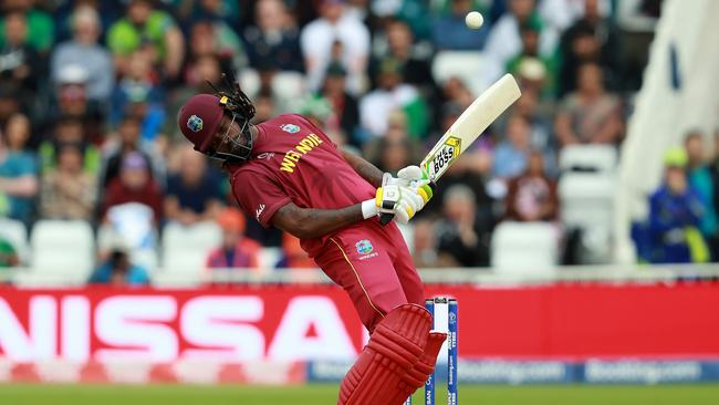 Chris Gayle should expect a bouncer barrage from Australia. Picture: Getty