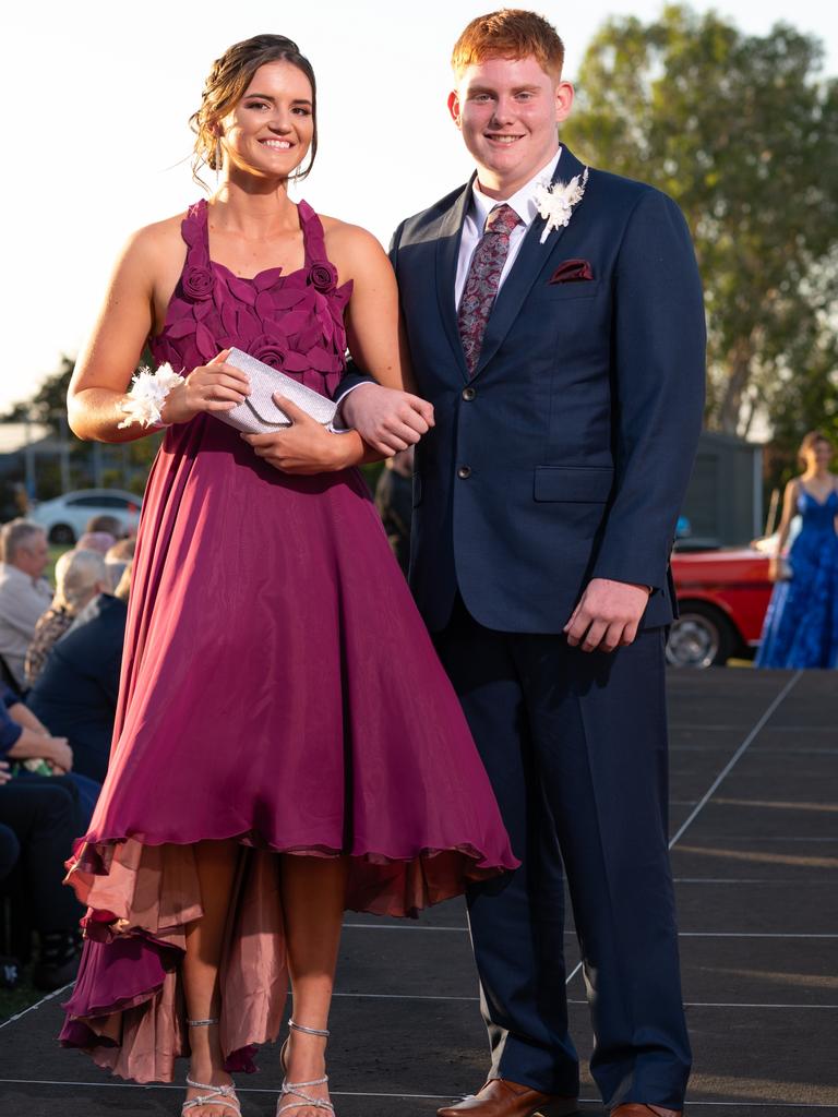 Caroline Sparks and Joshua Withoos at the 2024 Rockhampton Grammar School formal.
