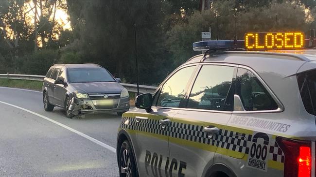 Emergency services at the scene of a serious crash at Inglewood. Picture: George Yankovich